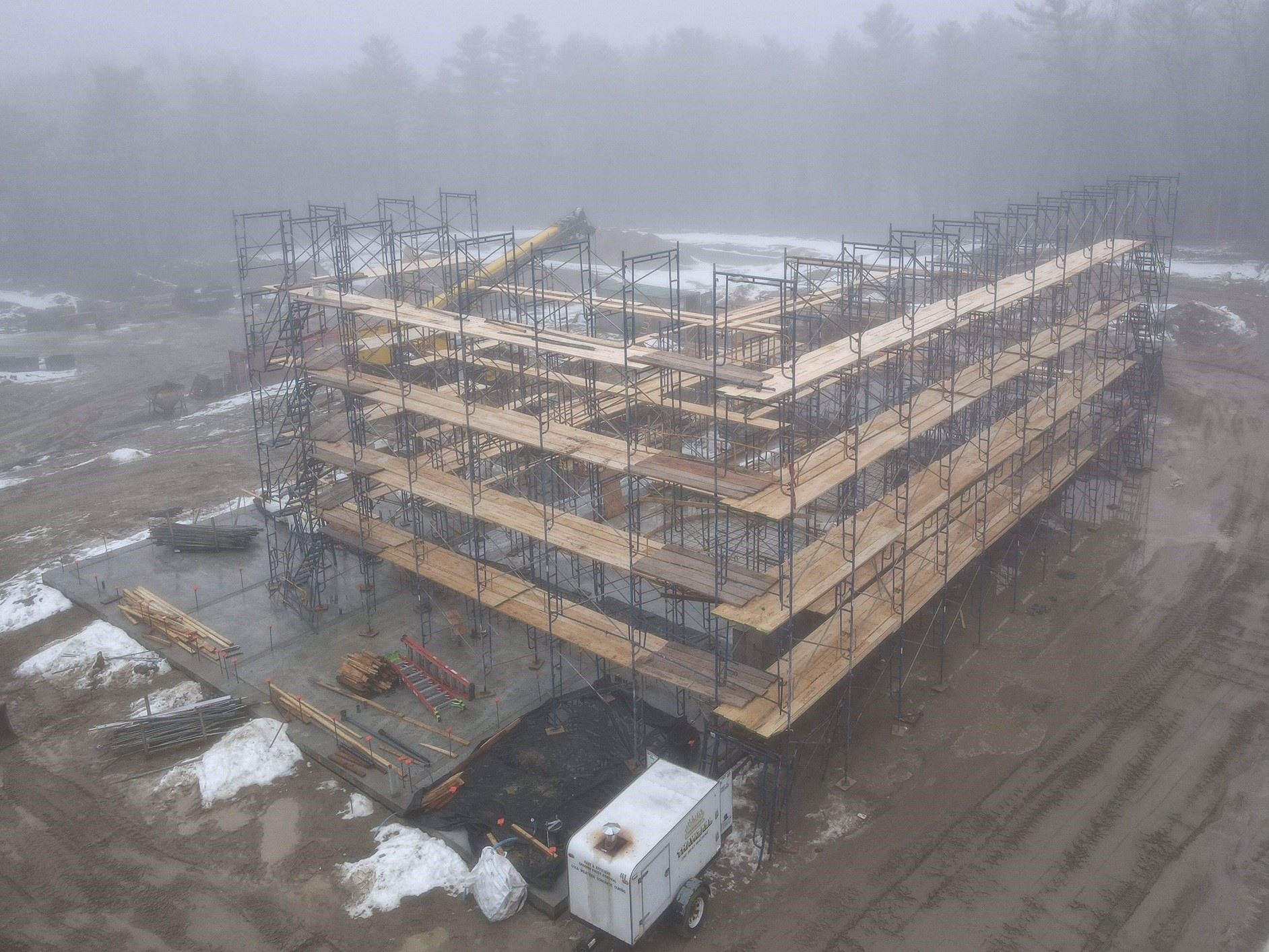 Scaffolding around Filter Room